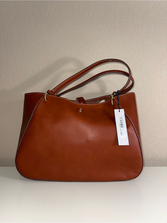 Dooney & Bourke Handbags - Dooney & Bourke Large Camila Alto Chestnut Brown Leather Shoulder Bag